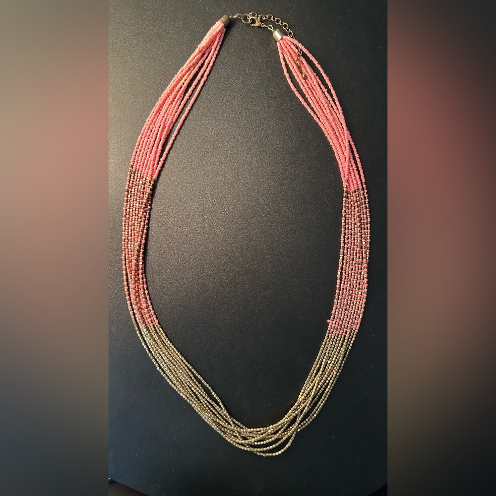 Francesca’s Long Beaded Statement Necklace